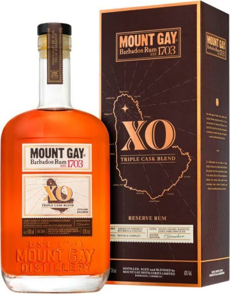 Mount Gay XO Triple Cask Blend 43% vol. 0,7l