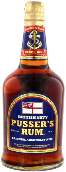 Pussers Rum Original Admiralty Blend (Blue Label) 40% vol. 0,7l