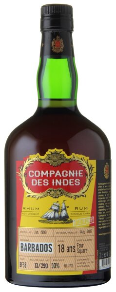 Compagnie des Indes Barbados 18 (Foursquare) - Single Cask 50% vol. 0,7l